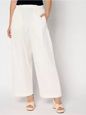 NWT LOGO by Lori Goldstein Regular Textured Full Length Pants / 1X